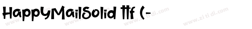 HappyMailSolid ttf (字体转换